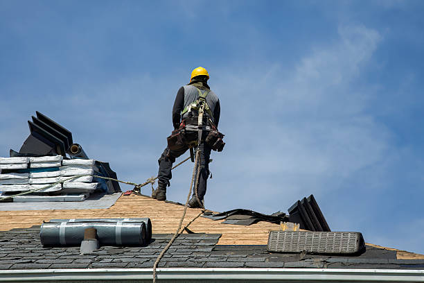 Professional Emergency Roof Repair technician working in Rockingham, NC